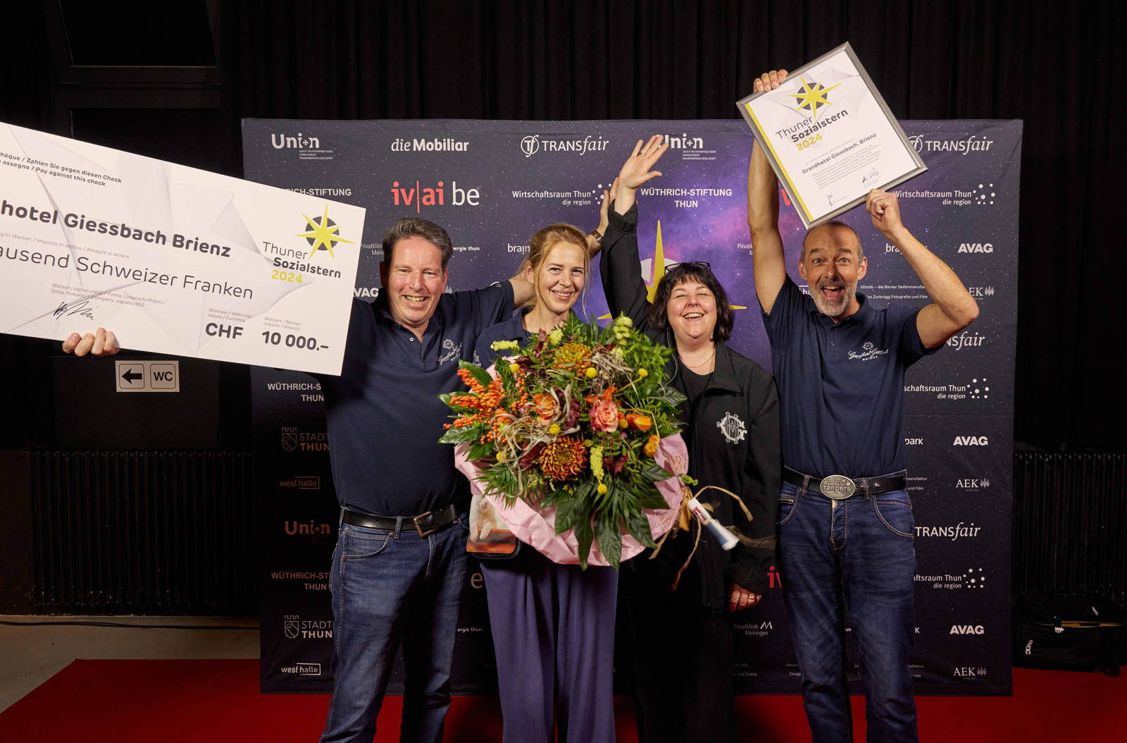 Gandhotel Giessbach gewinnt den Thuner Sozialstern 2024